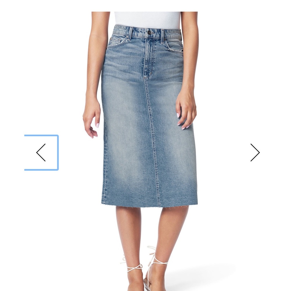 Joe’s Women A Line Denim Skirt (Size 24) Alder